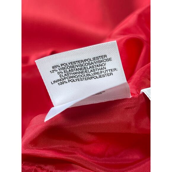 Womens Black Label by Evan Picone Red Coral Sleeveless Sheath Midi Dress 10‎ - Picture 8 of 8